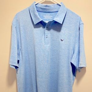 Light Blue Vineyard Vines Performance Polo